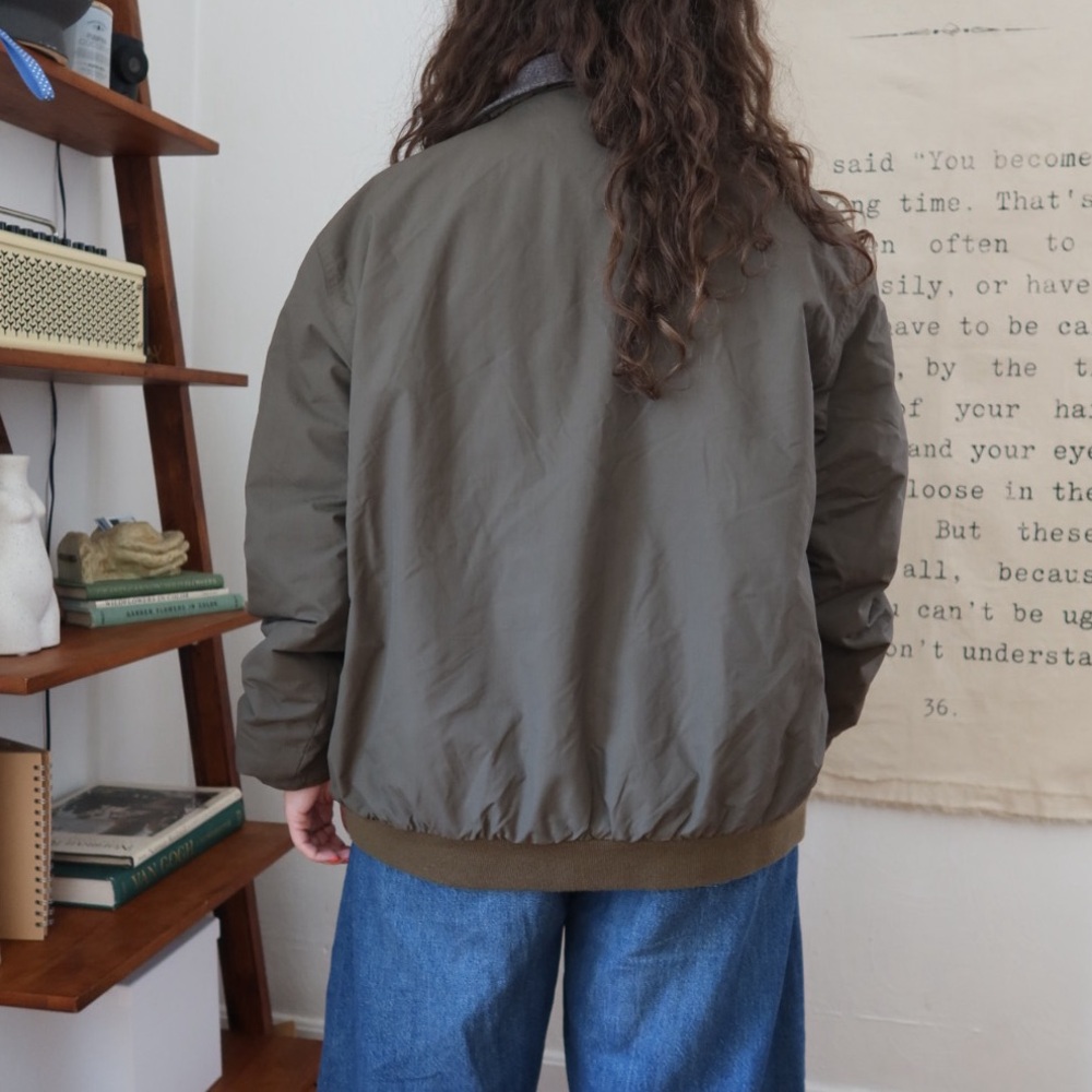 LL Bean Men's Warm-Up Jacket, Fleece Lined | size medium - Picture 4 of 7